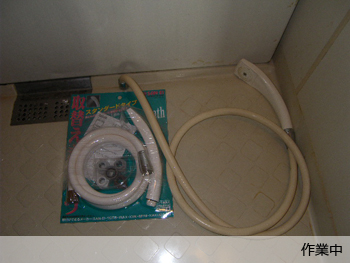 大阪市天王寺区　Ｋ様宅　浴室水栓水漏れ修繕