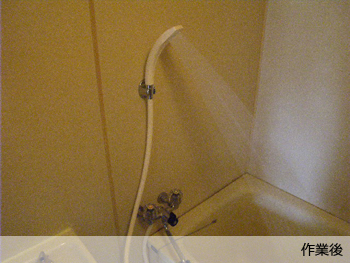 大阪市天王寺区　Ｋ様宅　浴室水栓水漏れ修繕